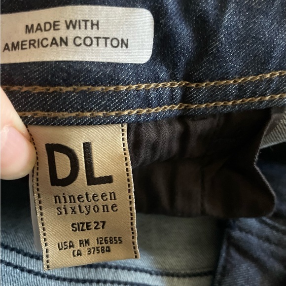 DL1961 Instasculpt Florence Women's Dark Blue Patterned Jeans - Picture 7 of 16